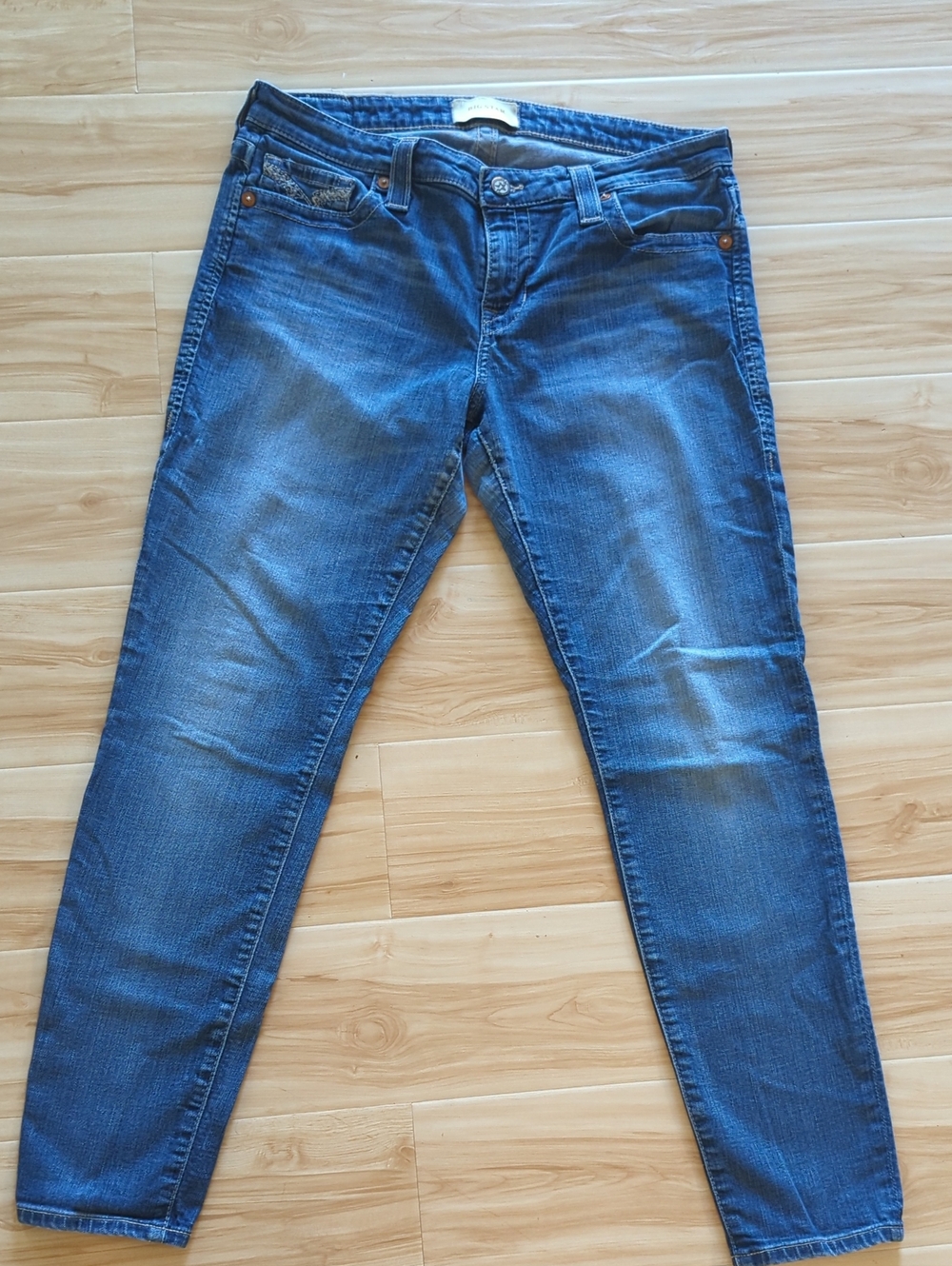 Big Star Alex Skinny 32x28 Classic Blue Women's Skinny Jeans - Med Wash Stretch